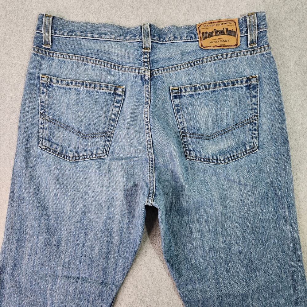 Tommy Hilfiger Denim Relaxed Freedom Jeans Mens 35x30‎ Blue Straight Leg Denim - Picture 10 of 16